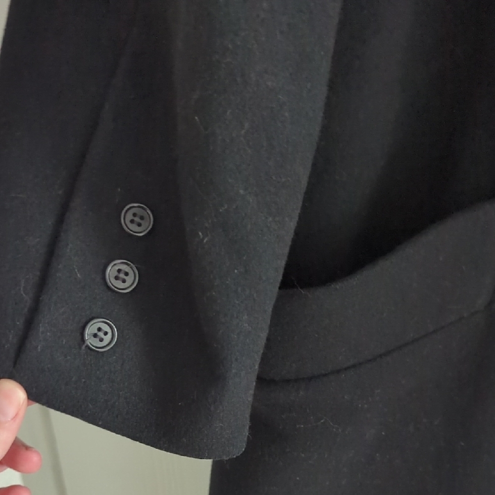 Preston & York Black Petite Wool Coat - Picture 4 of 7